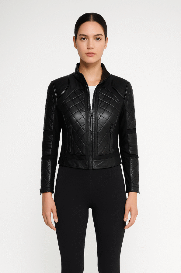 Westworld S03 Evan Rachel Wood Black Leather Jacket