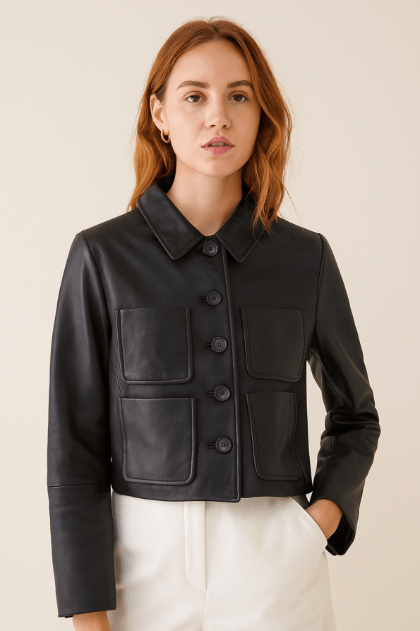 Wednesday Jenna Ortega Leather Jacket