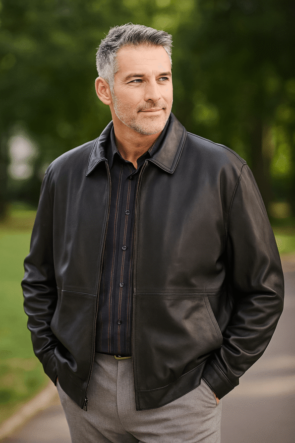 James Gandolfini The Sopranos Leather Jacket