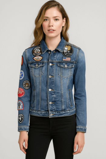 Top Gun US Leopard Denim Jacket