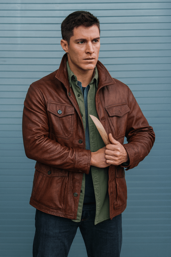 Men&rsquo;s Dean Winchester Leather Jacket &ndash; Supernatural S7