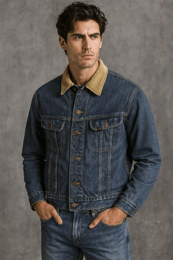 Brokeback Mountain Movie Heath Ledger Blue Denim Jacket