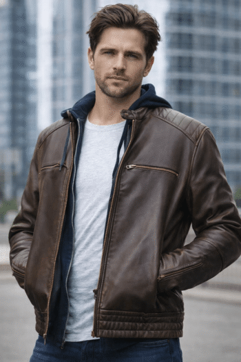 Luke Allen Gale Van Der Valk Quilted Leather Jacket