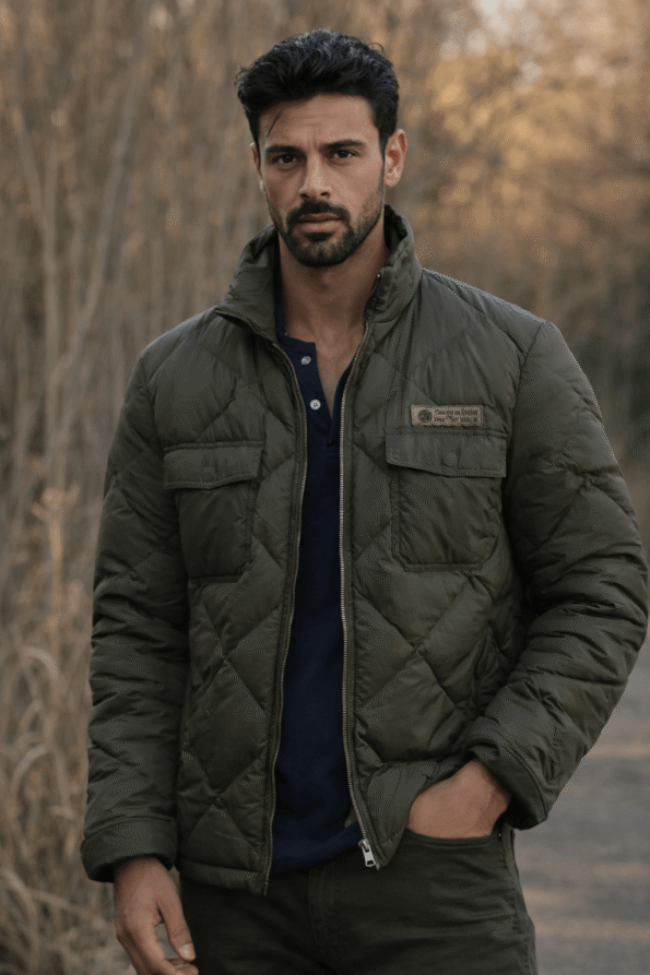 The Housemaid Inspired Men&rsquo;s Olive Puffer Jacket &ndash; Winter Casual Wear