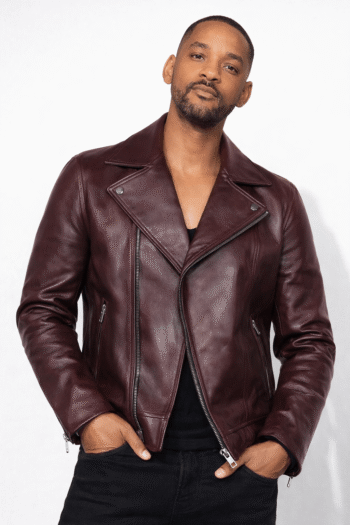 Netflix Inspired Burgundy Leather Jacket