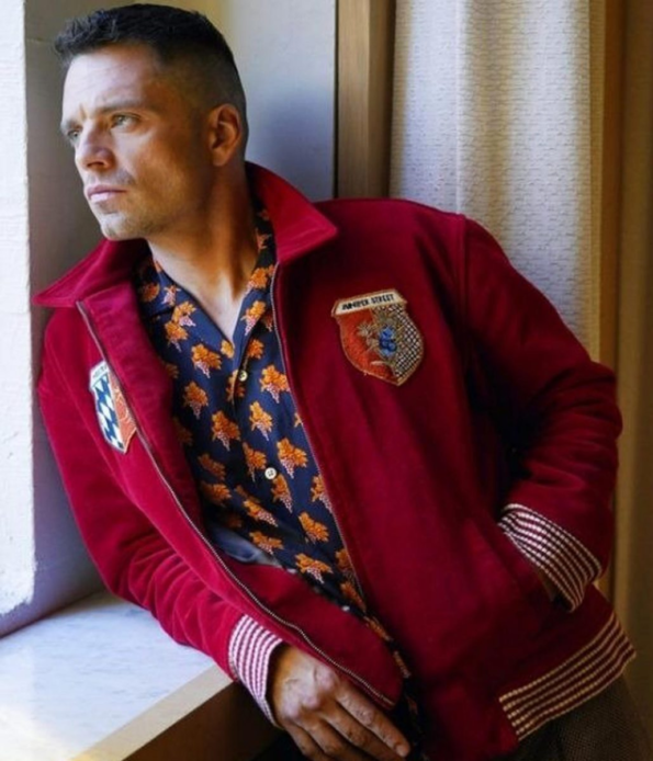 Men&rsquo;s Red Varsity Inspired Casual Jacket &ndash; Premium Fleece 2025