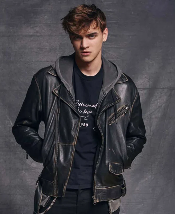 Gabriel Guevara TV Series Hit Leather Motorcycle Jacket