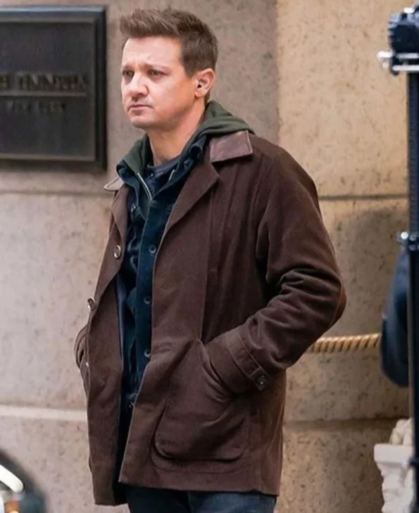 Jeremy Renner Suede Leather Jacket &ndash; Hawkeye TV Series