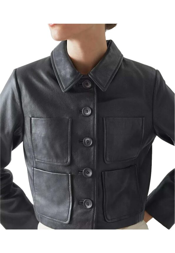 Wednesday Jenna Ortega Leather Jacket