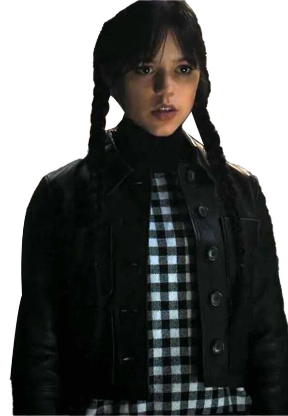 Wednesday Jenna Ortega Leather Jacket