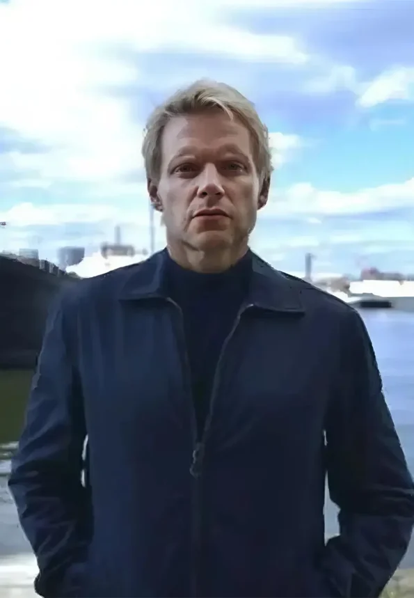 Van Der Valk Marc Warren Blue Cotton Jacket