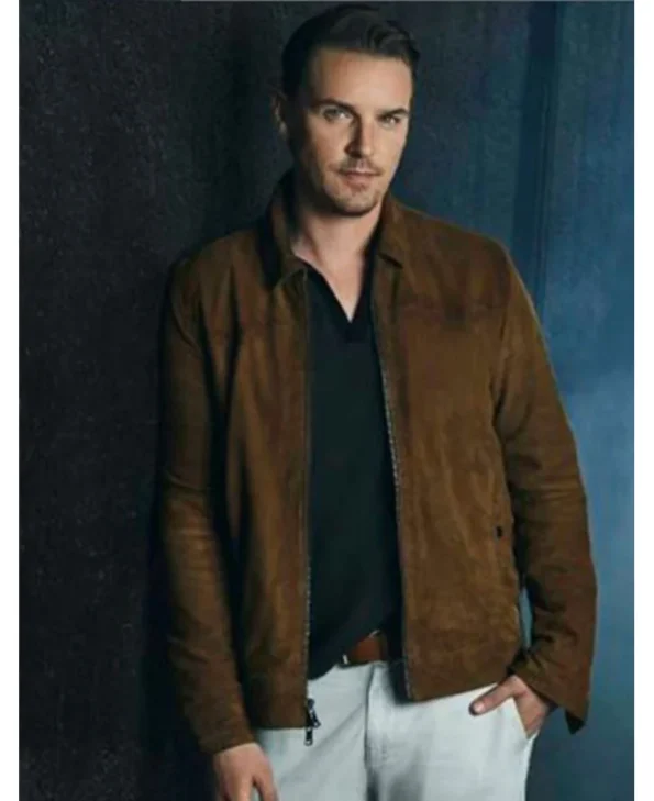 Premium Brown Suede Jacket – Riley Smith Look