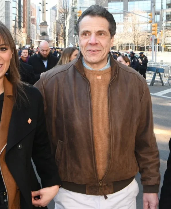 New York Governor Andrew Cuomo Leather Jacket