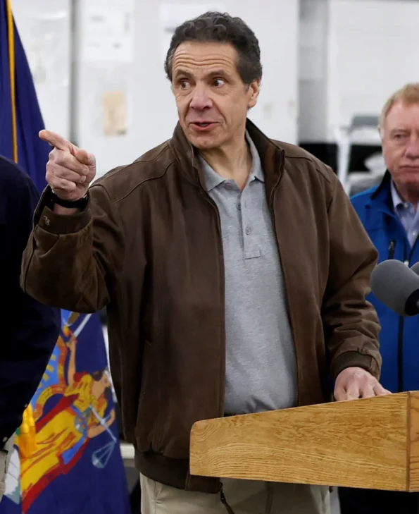 New York Governor Andrew Cuomo Leather Jacket