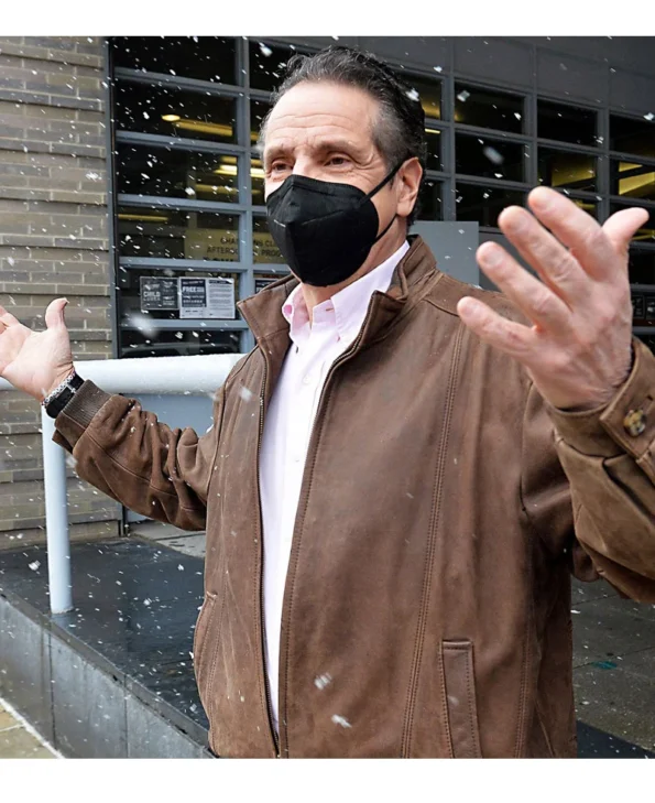 New York Governor Andrew Cuomo Leather Jacket