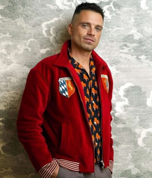 Men&rsquo;s Red Varsity Inspired Casual Jacket &ndash; Premium Fleece 2025