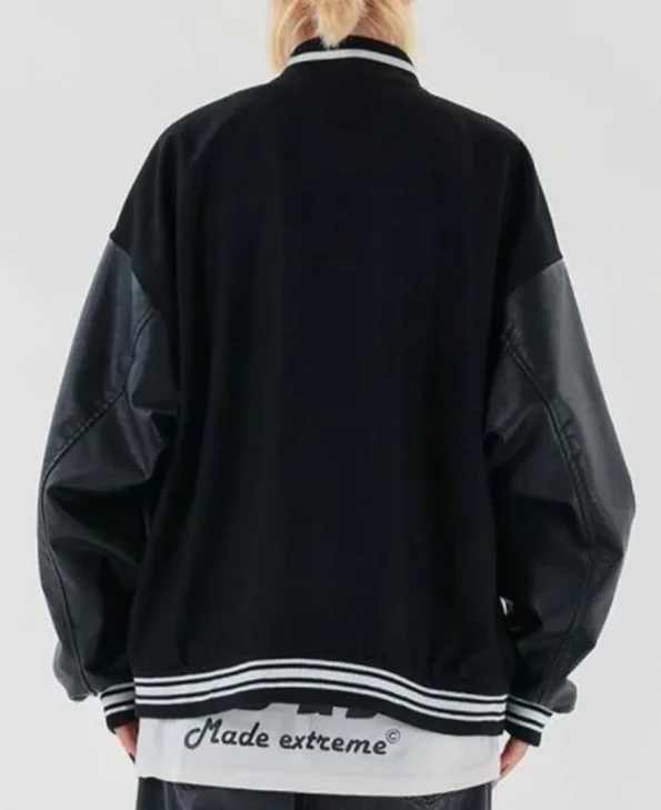 Bad to the Bone Skull Baseball Jacket