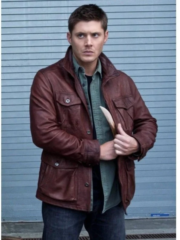 Men&rsquo;s Dean Winchester Leather Jacket &ndash; Supernatural S7
