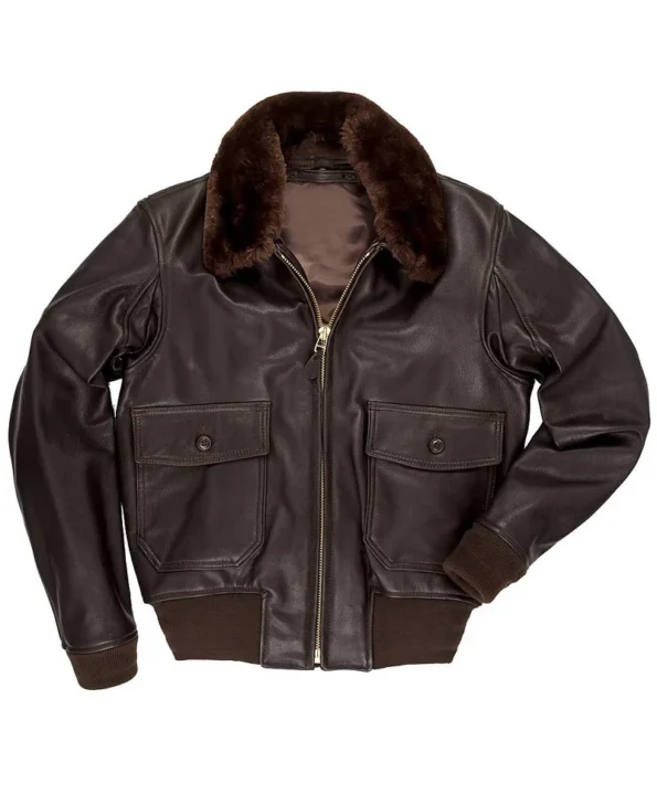 USS Christmas Bomber Jacket Worn by Trevor Donovan