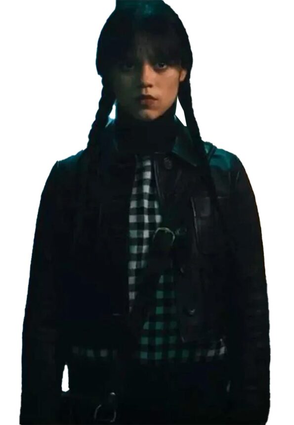 Wednesday Jenna Ortega Leather Jacket